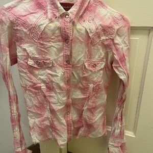 Panhandle Slim Pink Plaid Shirt